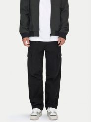 Only & Sons Spodnie materiałowe Ray 22028640 Czarny Loose Fit. Czarne spodnie materiałowe męskie Only & Sons, bez wzorów, z bawełny. Za 289.99 zł.