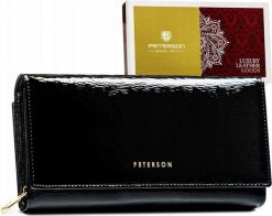 Peterson Portfel Damski Skórzany Ptn 42100-sh Black. Czarne portfele damskie Peterson. Za 251.13 zł.