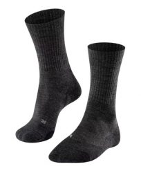 Skarpetki damskie Falke TK2 Wool. Szare skarpetki damskie Falke, bez wzorów, z materiału. Za 127.20 zł.