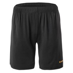 Spodenki męskie treningowe Hi-Tec Ravi - czarne, Rozmiar XXL. Czarne szorty męskie Hi-tec, bez wzorów, z elastanu. W wyprzedaży za 59.99 zł.