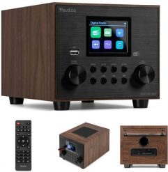 Radio Audizio Vieste DAB+ FM z subwooferem, ciemne drewno one size. Radia Audizio. Za 287.00 zł.