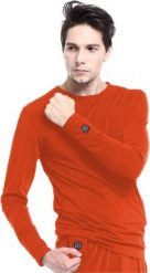Glovii Ogrzewana bluza czerwona r. L. Czerwone bluzy męskie Glovii, l, bez wzorów, bez ramiączek, bez kaptura. Za 505.63 zł.