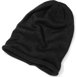 Czapka "beanie" bonprix czarny. Czarne czapki damskie bonprix, bez wzorów. Za 29.99 zł.