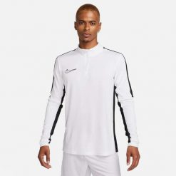 Bluza treningowa męska Nike Academy 23 Dril Top. Białe bluzy męskie Nike, m, bez wzorów, sportowe, bez ramiączek, bez kaptura. Za 191.30 zł.