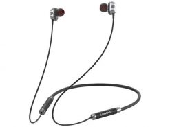 Lenovo Moving-Coil Wireless Bluetooth Headset HE08 czarny. Czarne słuchawki bezprzewodowe Lenovo. Za 99.00 zł.