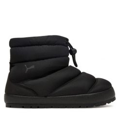 Śniegowce Puma. Czarne śniegowce damskie Puma, bez zapięcia. Za 299.99 zł.