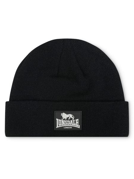 Czapka Lonsdale Dalston. Czarne czapki damskie Lonsdale, bez wzorów, z dzianiny, klasyczne. Za 117.00 zł.
