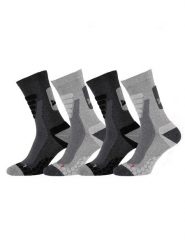 Skarpety trekkingowe Coolmax® do łydki 4 pary – Szary. Szare skarpetki damskie XTREME SOCKSWEAR, bez wzorów, z bawełny. Za 173.56 zł.