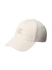 Calvin Klein Czapka Kobiety Bawełna beżowy, ONE SIZE. Brązowe czapki damskie Calvin Klein, bez wzorów, z bawełny, eleganckie. Za 139.95 zł.