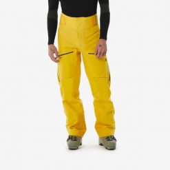 Spodnie narciarskie męskie Wedze FR500. Brązowe spodnie sportowe męskie WED'ZE, m, bez wzorów, z materiału, narciarskie. Za 599.99 zł.