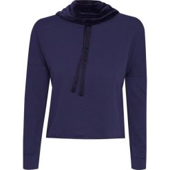 Bluza DEHA DANCE. Niebieskie bluzy damskie Deha, bez wzorów, z bawełny, sportowe, bez ramiączek, bez kaptura. W wyprzedaży za 111.00 zł.