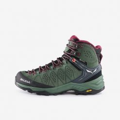 Buty trekkingowe damskie Salewa Alp Trainer Gtx. Brązowe obuwie trekkingowe damskie Salewa, z gore-texu, bez zapięcia. Za 949.99 zł.