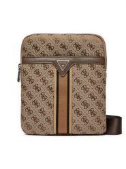 Guess Saszetka HMMIST P5123 Beżowy. Brązowe saszetki i nerki męskie Guess, z aplikacjami, ze skóry. Za 259.99 zł.