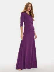 Rinascimento Sukienka koktajlowa CFC0121168003 Fioletowy Slim Fit. Fioletowe sukienki damskie Rinascimento, xs, bez wzorów, z syntetyku, wizytowe, bez kołnierzyka, bez ramiączek. Za 619.99 zł.