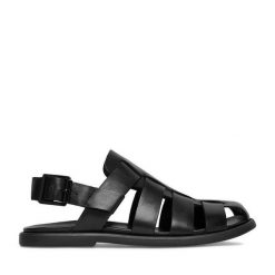 Sandały GINO ROSSI. Czarne sandały męskie Gino Rossi, bez wzorów, bez zapięcia. Za 299.99 zł.