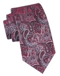 Klasyczny, Męski Krawat Alties - Odcienie Czerwieni, Wzór Orientalny. Czerwone krawaty i muchy Alties, bez wzorów, z tkaniny, eleganckie. Za 49.00 zł.