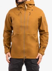 Kurtka męska Fjallraven Keb Eco-Shell Jacket. Brązowe kurtki męskie Fjällräven, m, bez wzorów, z tkaniny, biznesowe, bez kaptura. Za 1,759.99 zł.