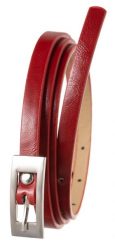 Pasek damski Cavaldi BB-CV-11A RED 105 czerwony. Czerwone paski damskie 4U Cavaldi, bez wzorów, ze skóry ekologicznej. Za 19.99 zł.