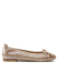 Caprice Baleriny 9-22185-42 Brązowy. Brązowe balerinki damskie Caprice, bez wzorów, ze skóry, bez obcasa, bez zapięcia. Za 194.99 zł.