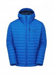 Kurtka microlight alpine-maya blue-L RAB. Niebieskie kurtki męskie RAB, l, bez wzorów, bez kaptura. Za 860.75 zł.