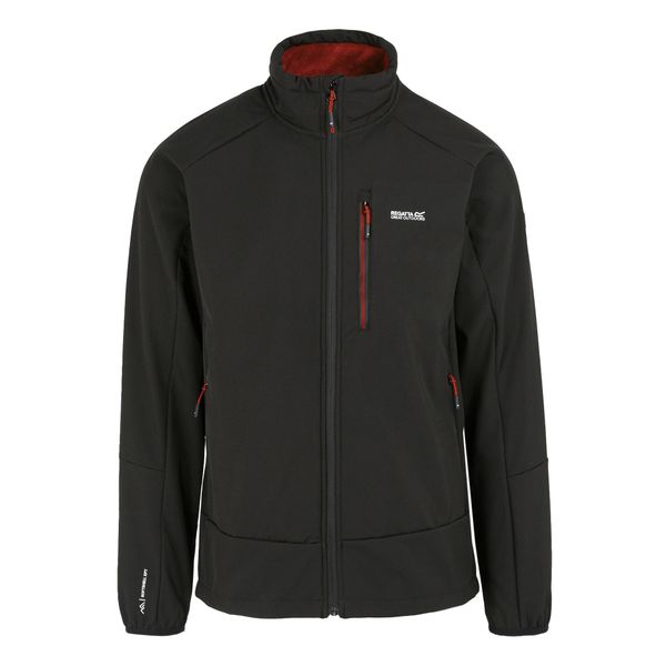 Męska Kurtka Soft Shell Moutdale. Czarne kurtki męskie Regatta, m, bez wzorów, z elastanu, bez kaptura. Za 127.99 zł.