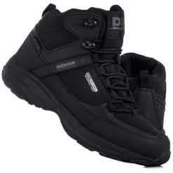 Buty damskie wysokie wodoodporne zimowe DK PREDATOR. Brązowe buty sportowe męskie DK, na zimę, bez wzorów, bez zapięcia. Za 199.00 zł.