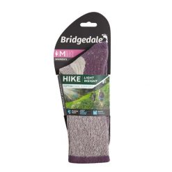 Skarpety turystyczne Bridgedale Hike Lt Coolmax C Boot. Fioletowe skarpetki damskie Bridgedale, bez wzorów. Za 79.99 zł.