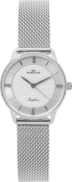 Zegarek Rubicon Zegarek damski Rubicon RBN005 CYRKONIE srebrny. Szare zegarki damskie Rubicon, srebrne. Za 259.00 zł.