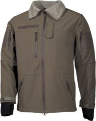 Kurtka męska MFH Kurtka typu soft shell "High Defence" oliwkowa M. Zielone kurtki męskie MFH, m, bez wzorów, bez kaptura. Za 522.00 zł.