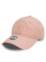 New Era Czapka z daszkiem New York Yankees Towelling 9Twenty 60595347 Różowy. Czerwone czapki damskie New Era, bez wzorów, z bawełny. Za 99.99 zł.