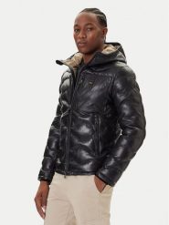 Blauer Kurtka skórzana 25WBLUL01314 007012 Czarny Regular Fit. Czarne kurtki męskie Blauer, l, bez wzorów, ze skóry, bez kaptura. Za 3,019.00 zł.