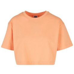 Krótka Koszulka Damska Oversize Crop. Brązowe bluzki damskie Urban Classics, s, bez wzorów, sportowe, bez kołnierzyka, bez ramiączek. Za 48.99 zł.