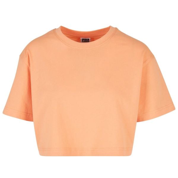 Krótka Koszulka Damska Oversize Crop. Brązowe bluzki damskie Urban Classics, s, bez wzorów, sportowe, bez kołnierzyka, bez ramiączek. Za 48.99 zł.