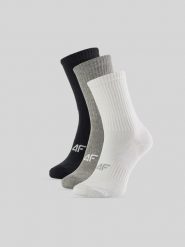4F Skarpetki długie (3-pack) męskie - multikolor 43-46. Skarpety męskie 4F, bez wzorów. Za 59.99 zł.