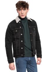 MUSTANG New York Shearling MĘSKA KURTKA PRZEJŚCIOWA DENIM BLACK 1008509 4000 982. Czarne kurtki męskie Mustang, na zimę, m, bez wzorów, z denimu, bez kaptura. W wyprzedaży za 119.99 zł.
