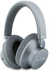 Słuchawki Karl Lagerfeld Słuchawki nauszne Karl Lagerfeld Saffiano Elongated Bluetooth ANC szary. Szare słuchawki bezprzewodowe KARL LAGERFELD. Za 387.25 zł.