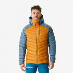 Kurtka puchowa męska Simond Alpinism. Brązowe kurtki męskie SIMOND, l, bez wzorów, z puchu, sportowe, bez kaptura. Za 499.99 zł.