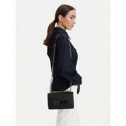 Torebka Just Cavalli. Czarne torebki do ręki damskie Just Cavalli, bez wzorów, bez dodatków. Za 816.99 zł.