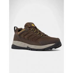 Męskie buty turystyczne Columbia Strata Trail Low Wp. Brązowe buty zimowe męskie Columbia, bez wzorów, bez obcasa, bez zapięcia. Za 529.00 zł.