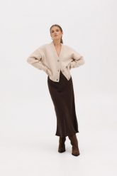SPÓDNICA JULITA CZEKOLADOWA XS - Flawless. Brązowe spódnice damskie Flawless, na co dzień, na zimę, uniwersalny, bez wzorów, z gumy, eleganckie, maxi, dopasowane. Za 195.00 zł.