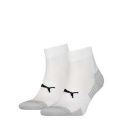 Zestaw 2 skarpetek Puma Sport Quarter z amortyzacją, kolor biały. Białe skarpety męskie Puma, bez wzorów, z elastanu. Za 86.99 zł.