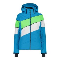Kurtka damska narciarska CMP 32W0236. Niebieskie kurtki sportowe damskie CMP, na zimę, l, bez wzorów, bez ramiączek, bez kaptura, narciarskie. Za 497.95 zł.