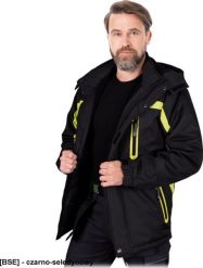 Kurtka męska R.E.I.S. HERMAN - kurtka ocieplana polarem, 100% poliester 150 g/m2, stójka, odpinany kaptur z polarową podszewką, 4 kieszenie, rękawy śc. Kurtki męskie R.E.I.S., m, bez wzorów, z polaru, bez kaptura. Za 158.16 zł.