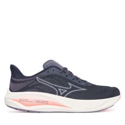 Buty do biegania Mizuno. Szare obuwie sportowe damskie Mizuno, bez wzorów, bez zapięcia, do biegania. Za 429.99 zł.