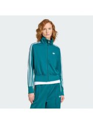 Adidas Bluza Firebird Classic KQ6530 Zielony Regular Fit. Zielone bluzy damskie Adidas, xl, bez wzorów, z syntetyku, bez ramiączek, bez kaptura. Za 328.99 zł.