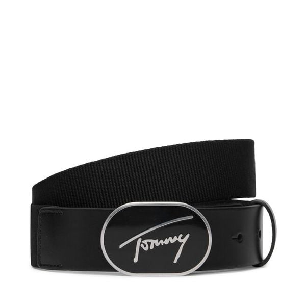 Pasek Tommy Jeans. Czarne paski męskie Tommy Jeans, z jeansu. Za 229.99 zł.
