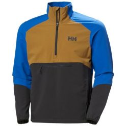 Kurtka wodoodporna Helly Hansen Cascade Shield. Szare kurtki męskie Helly Hansen, bez wzorów, z softshellu, sportowe, bez kaptura. Za 680.50 zł.