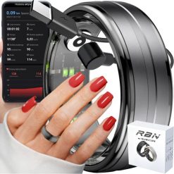 SmartRing Obrączka pierścionek grafitowa R06 S11 ROZMIAR 11 (PL-25). Szare smartbandy Rubicon. Za 240.55 zł.