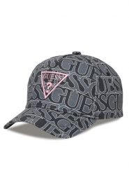 Guess Czapka z daszkiem H5YZ03 WO08O Szary. Szare czapki damskie Guess, z aplikacjami, z bawełny. Za 119.99 zł.