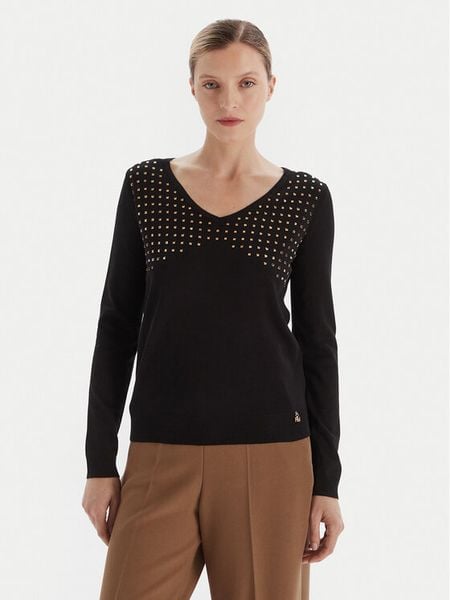 Artigli Sweter ACMA002723 Czarny Regular Fit. Czarne swetry nierozpinane damskie Artigli, xl, bez wzorów, z syntetyku, bez kołnierzyka, bez ramiączek. Za 179.99 zł.